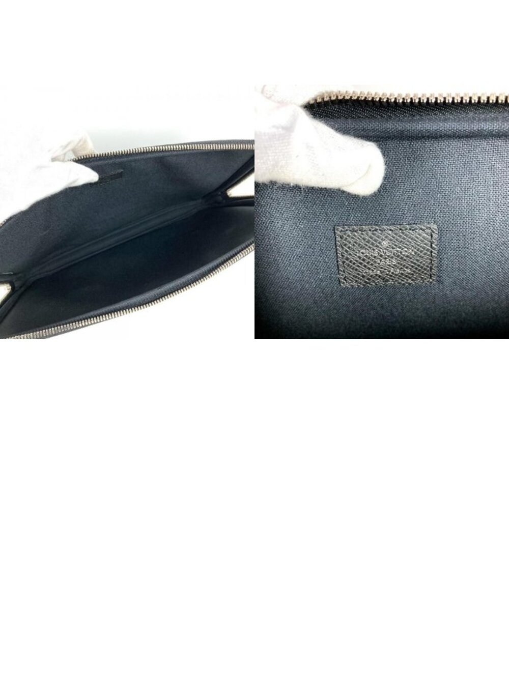 Louis Vuitton Pouch Computer Sleeve Taiga Leather Ardoise Black - Picture 9 of 9